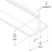 Support mural PVC 3mm