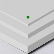 Sintra blanc 1 côté 3mm Sintra blanc 1 côté 3mm